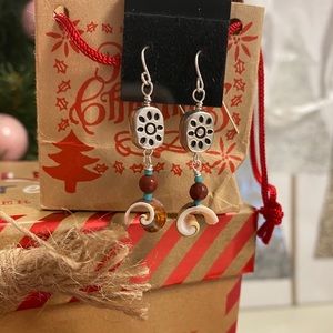 Luhanas Spiral Shell on Sterling Silver Earrings